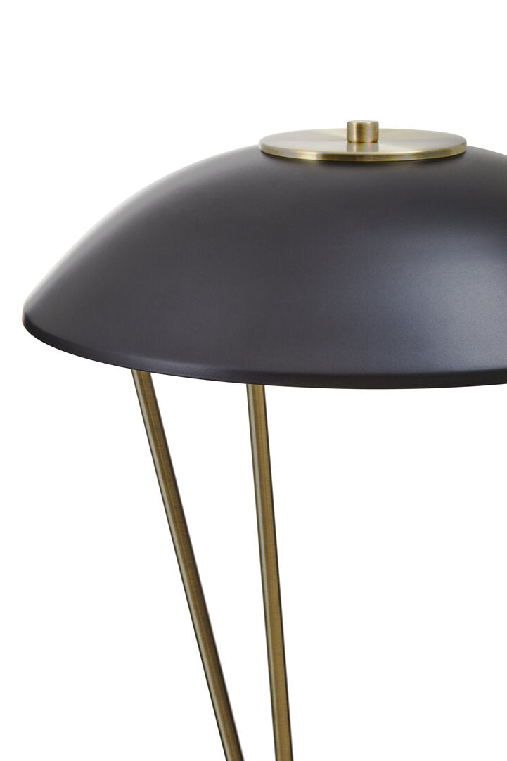 Newton Black Metal Shade Table Lamp