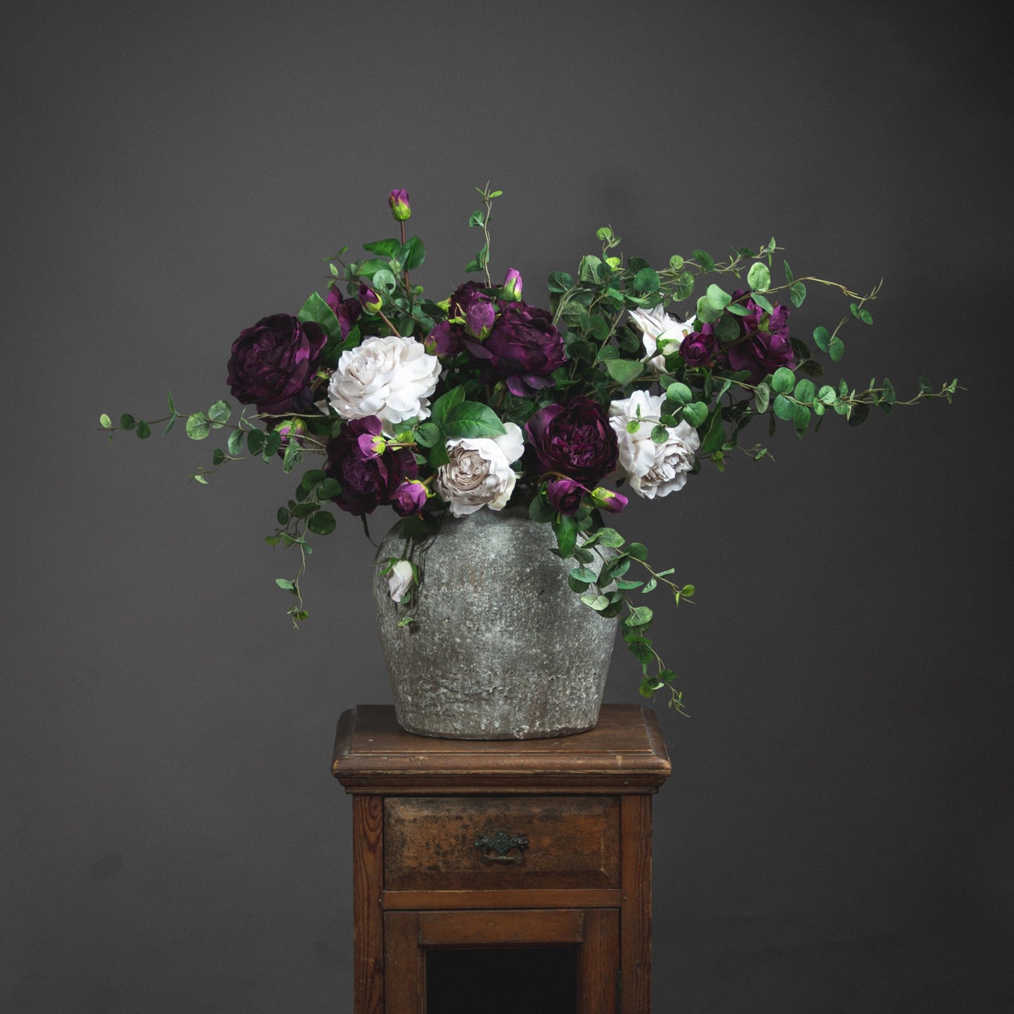Aged Stone Ceramic Vase – Sculptural Form