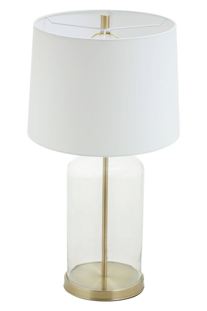 Nadia White Fabric Shade Table Lamp