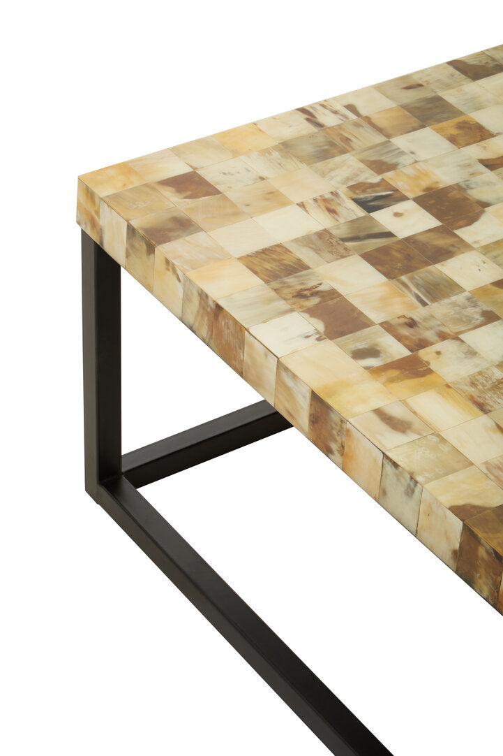 Obra Cream Mother of Pearl Square Coffee Table