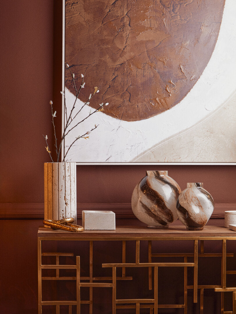 Tibor Travertine Square Decorative Bowl