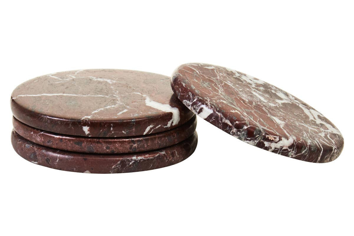 Red Marble Coasters