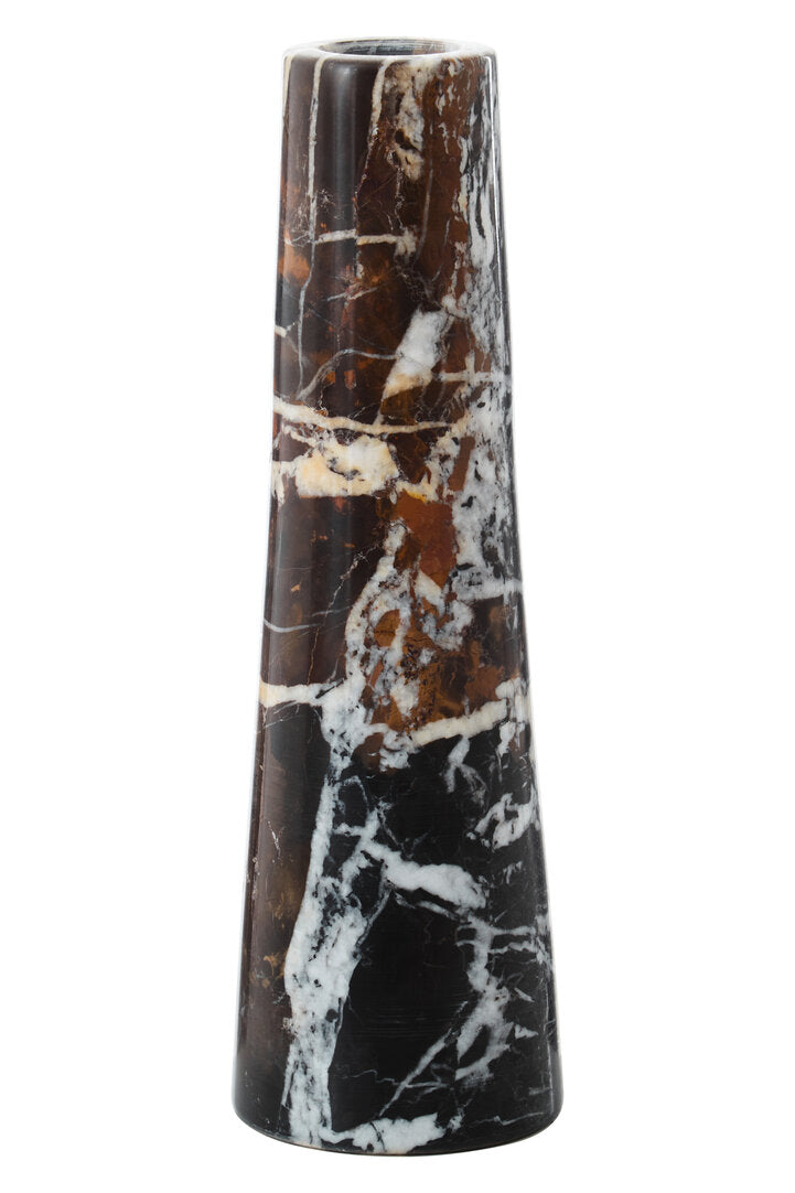 Salmo Black Marble Tapered Vase