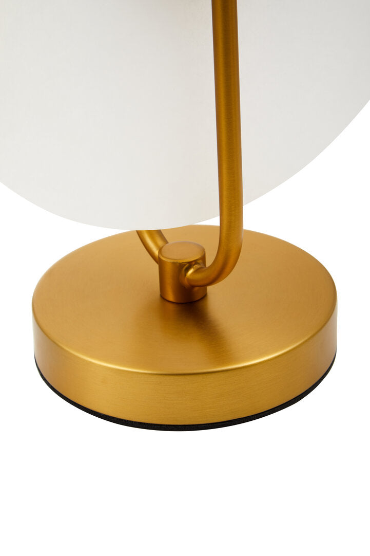 Waldorf White Marble And Gold Finish Table Lamp