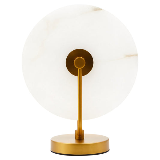 Waldorf White Marble And Gold Finish Table Lamp