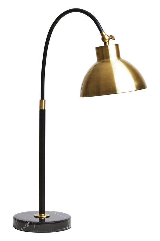 Newton Gold Finish Metal Shade Table Lamp-
