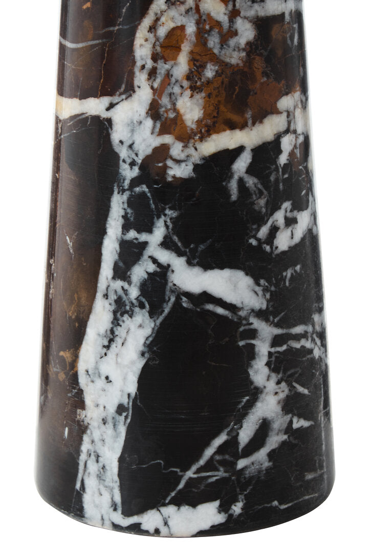 Salmo Black Marble Tapered Vase