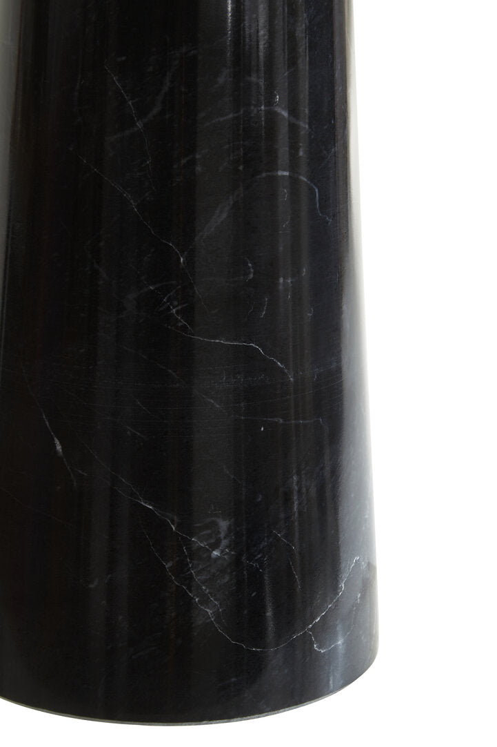 Salmo Black Marble Tapered Vase