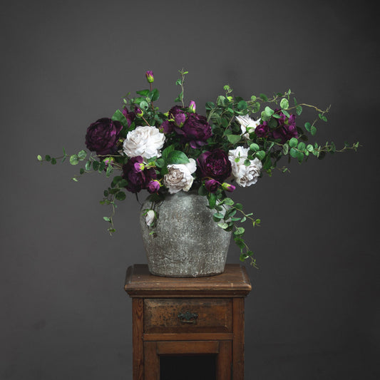 Aged Stone Ceramic Vase – Sculptural Form