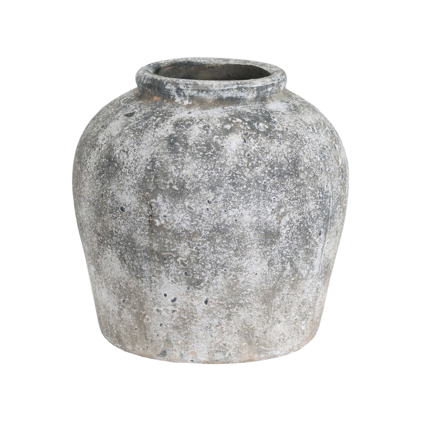 Aged Stone Ceramic Vase – Sculptural Form