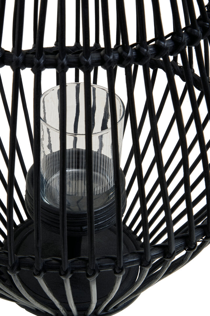 Mataram Black Lantern With Hoop Handle