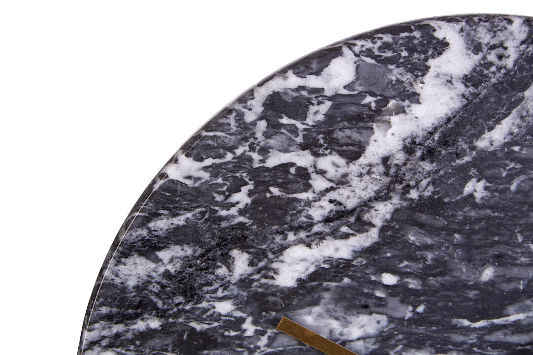 Lamonte Black Marble Wall Clock