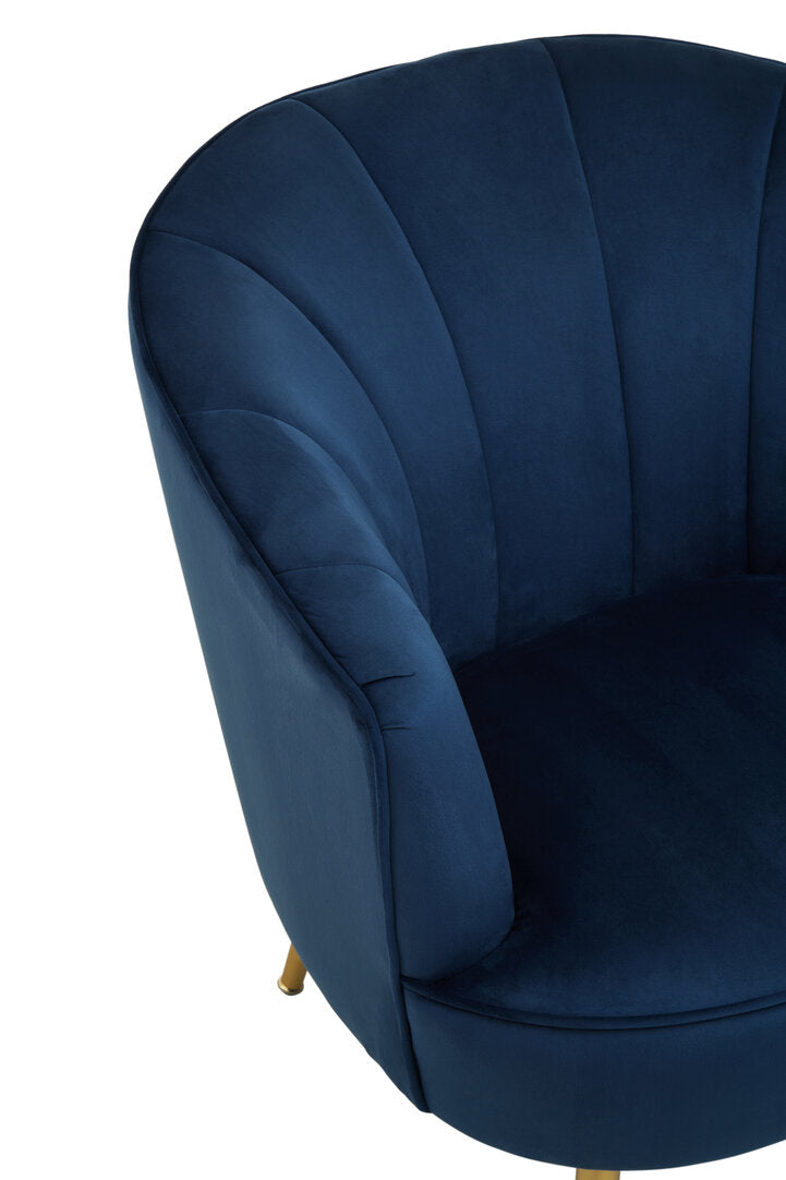 Yolanda Midnight Velvet Chair