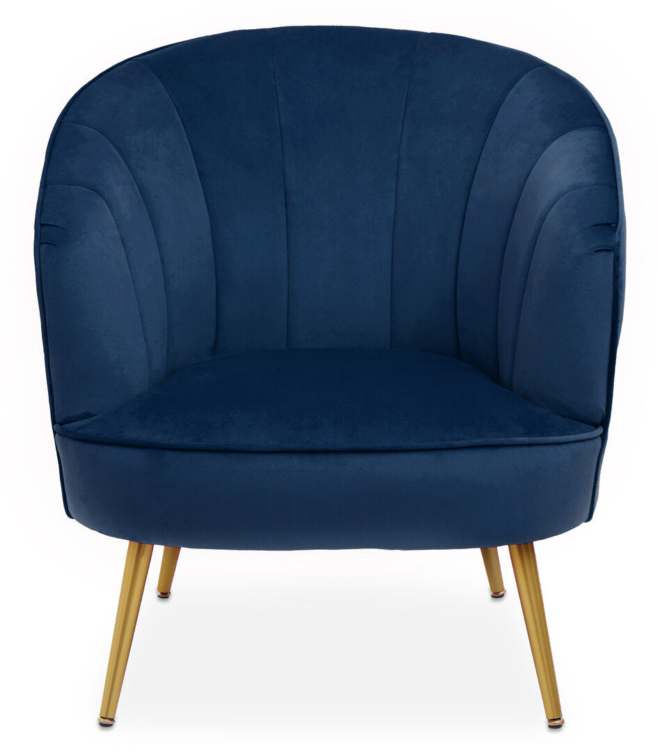 Yolanda Midnight Velvet Chair