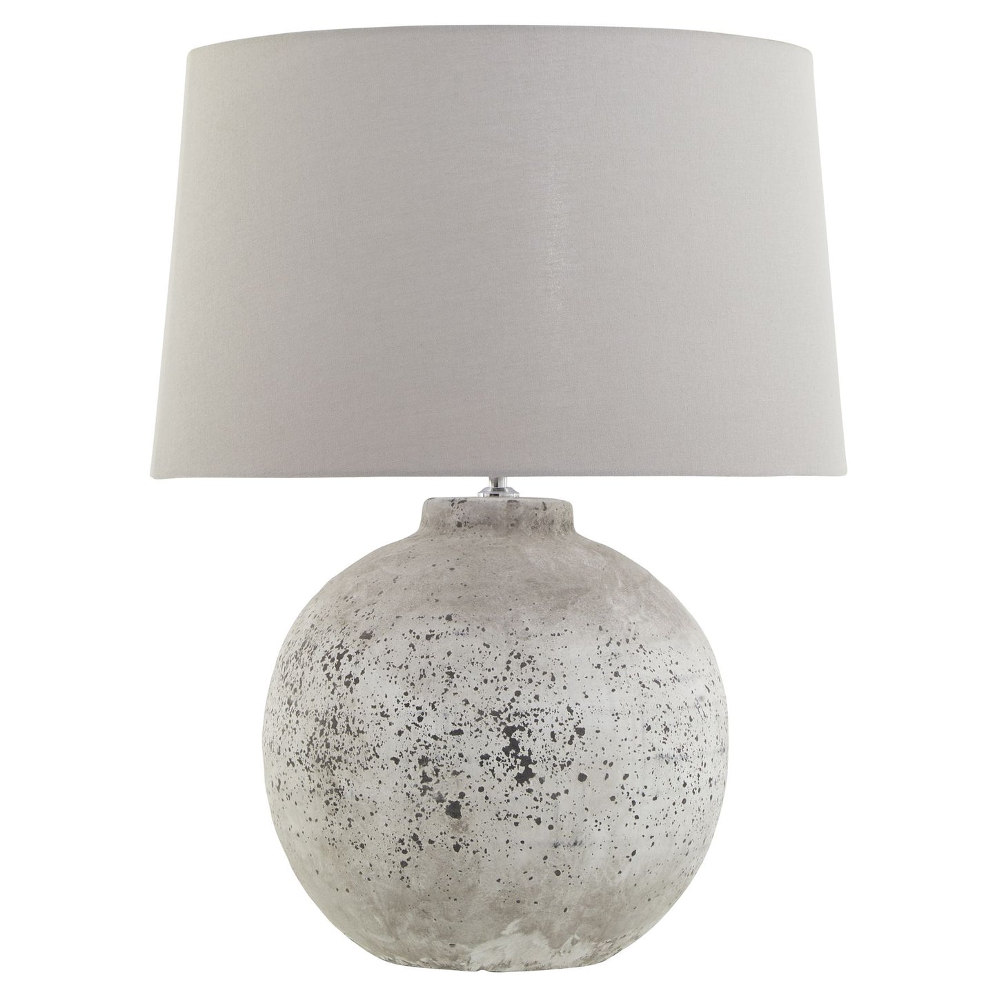 Tiber Stone Ceramic Desk Lamp – Grey Shade