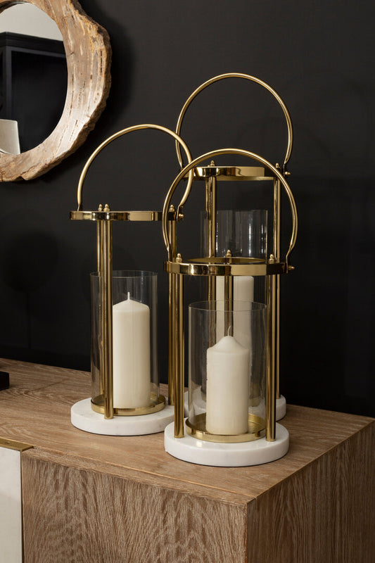 Martina Hurricane Lamp with Handle