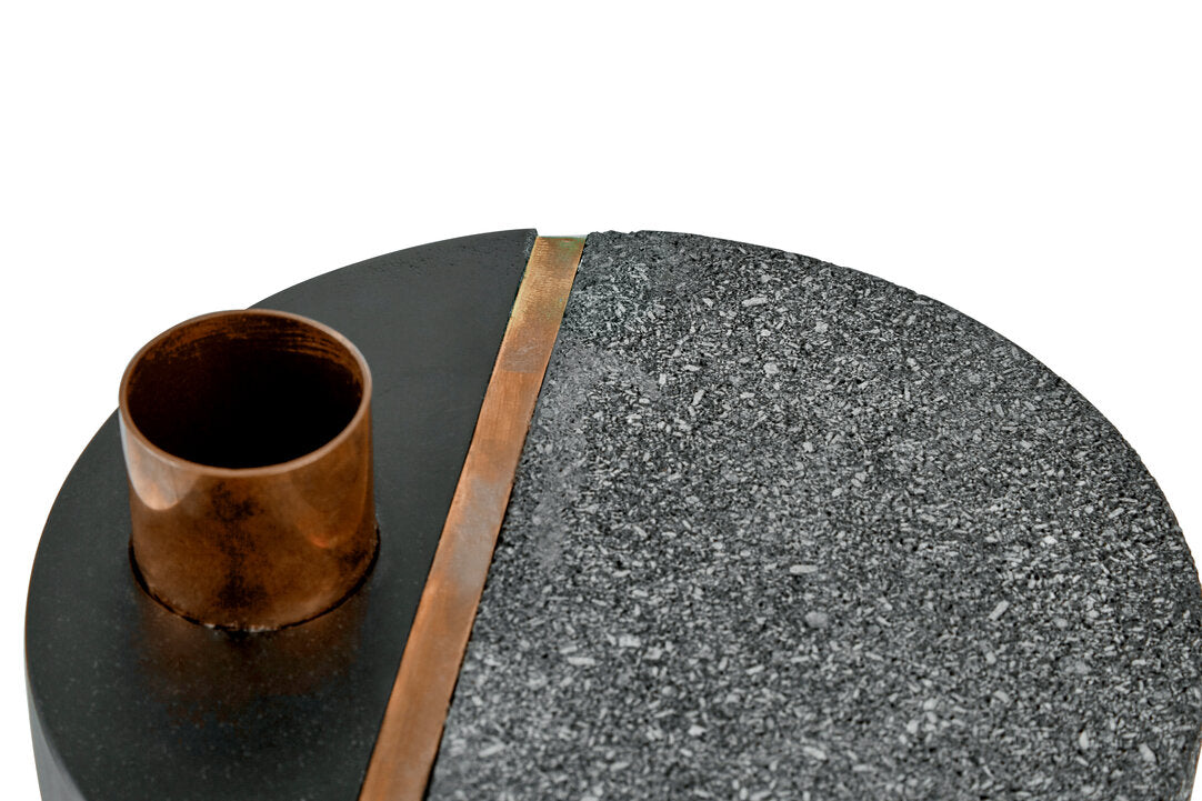 Pedra Lava Stone Candle Holder