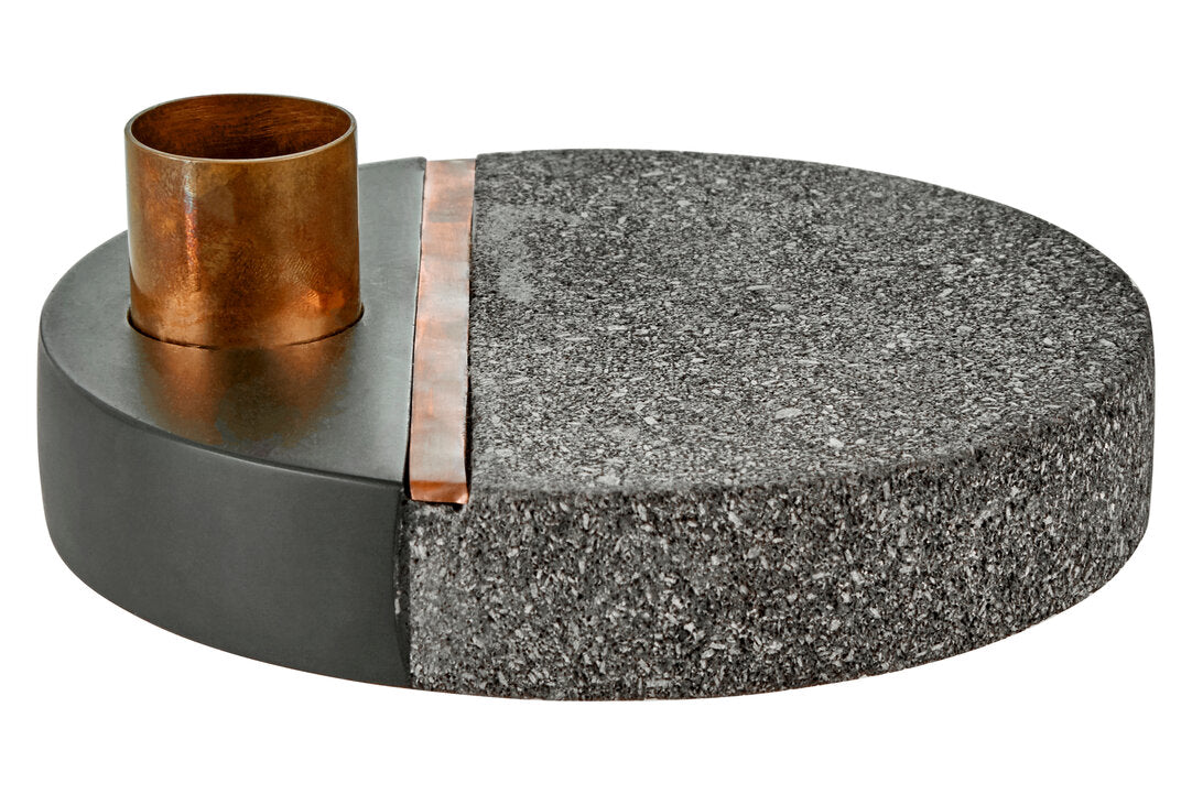 Pedra Lava Stone Candle Holder