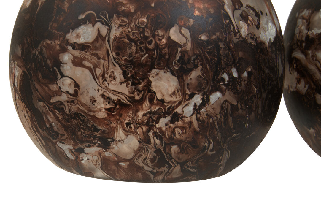 Garan Set Of 3 Brown Tealight Holders