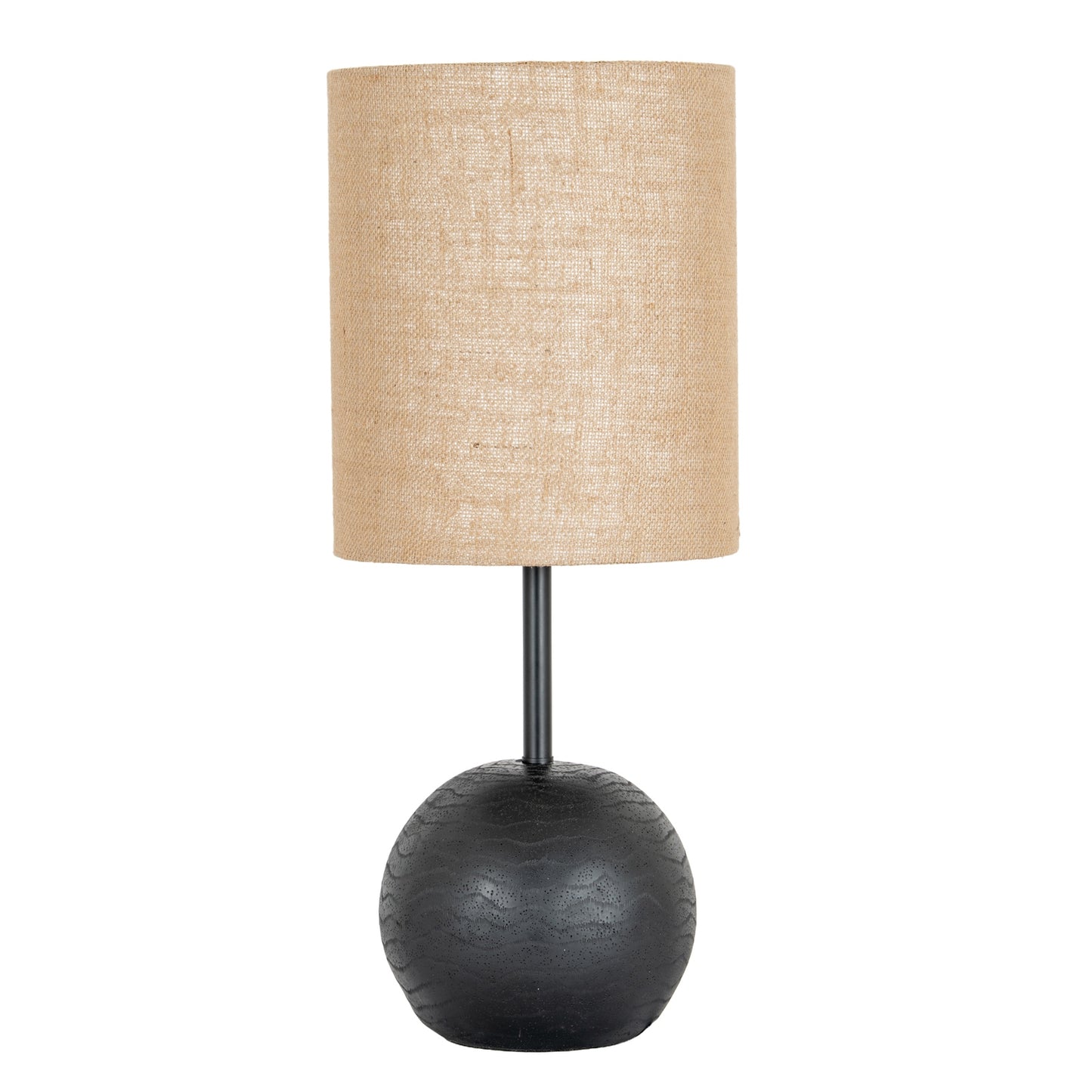 Black Cannon Desk Lamp – Hessian Shad