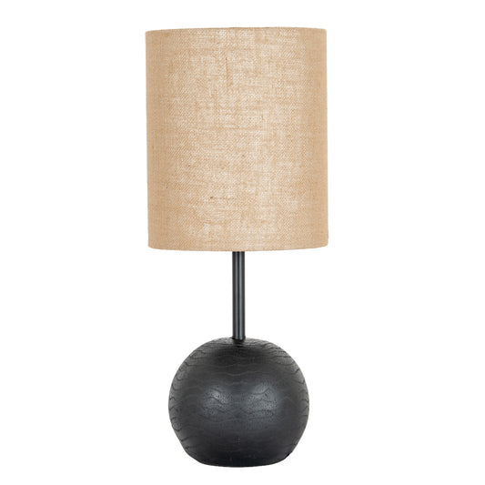 Black Cannon Desk Lamp – Hessian Shad