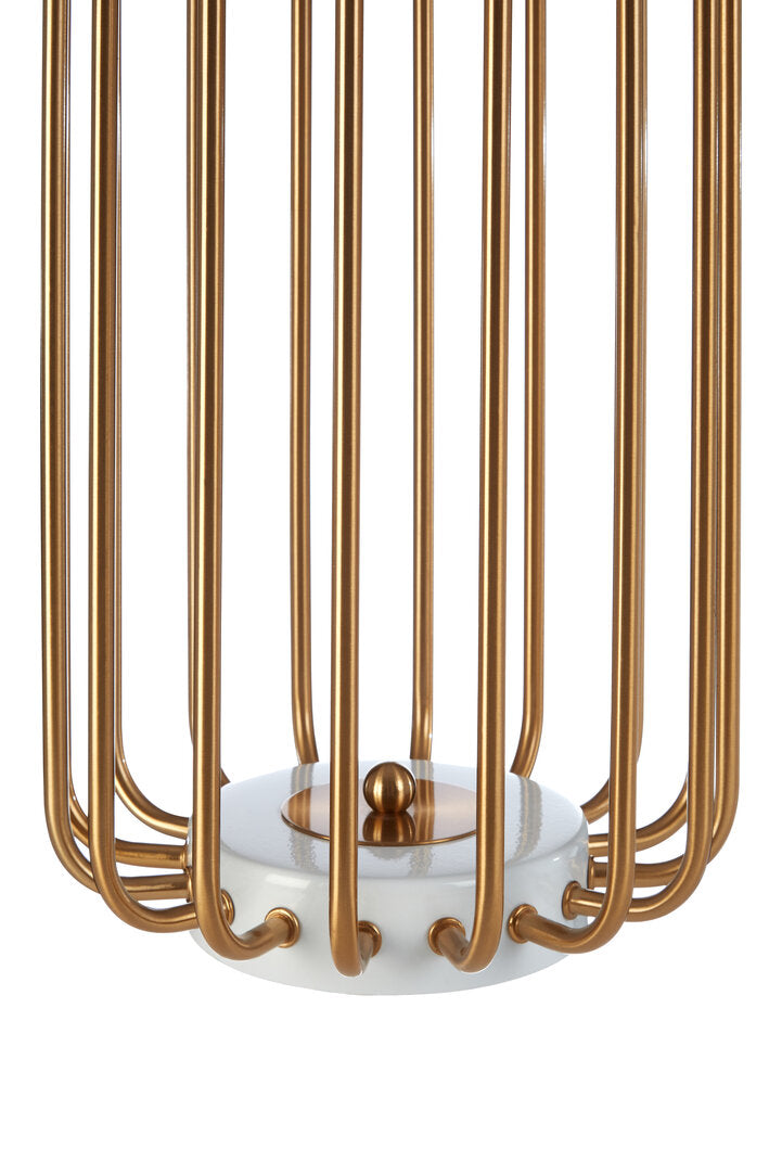 Zora Gold Caged Table Lamp