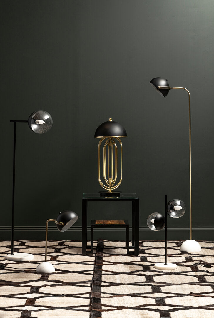 Metropolis Table Lamp With Black Shade