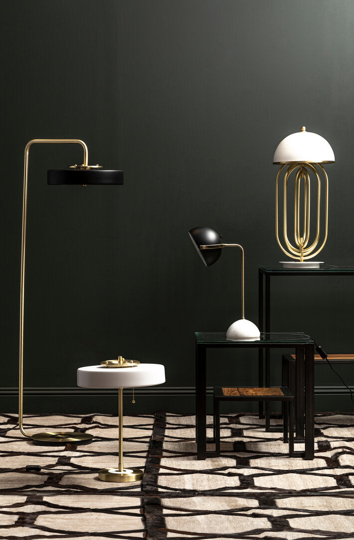 Murdoch Brass Finish Table Lamp with Marble Base