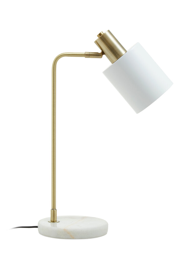 Newton White Shade Desk Lamp