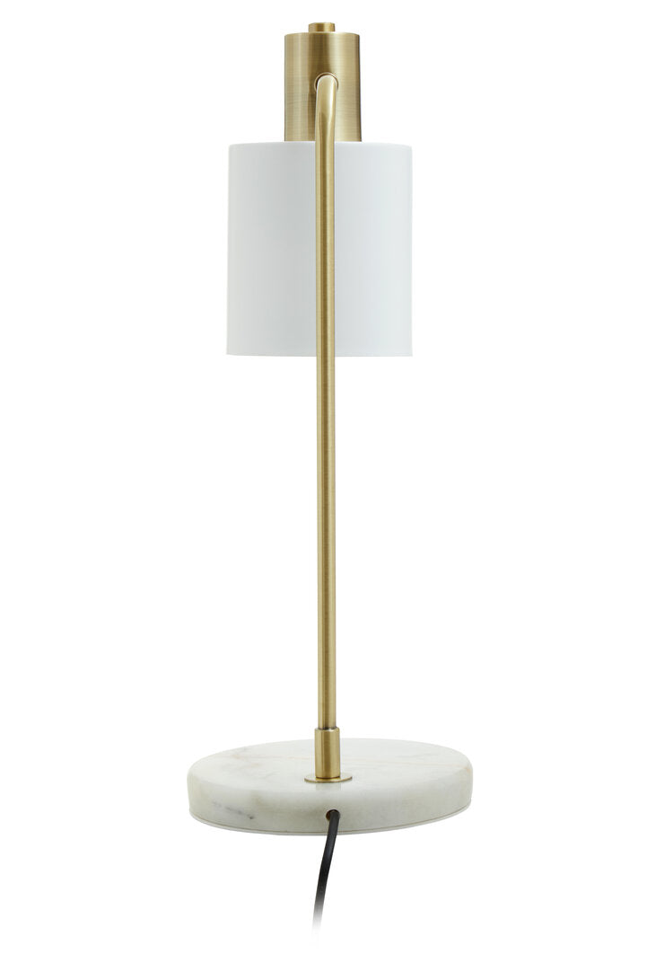 Newton White Shade Desk Lamp