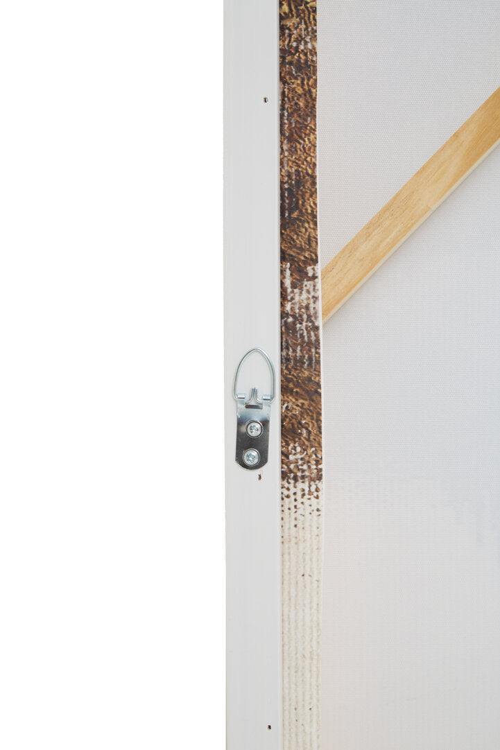 Abstract Wall Art with Gold Foil – Contemporary Workspace Statement Piece with Textured Finish