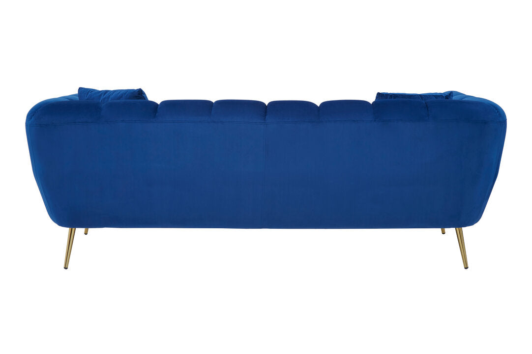 Florine 3 Seat Midnight Velvet Sofa