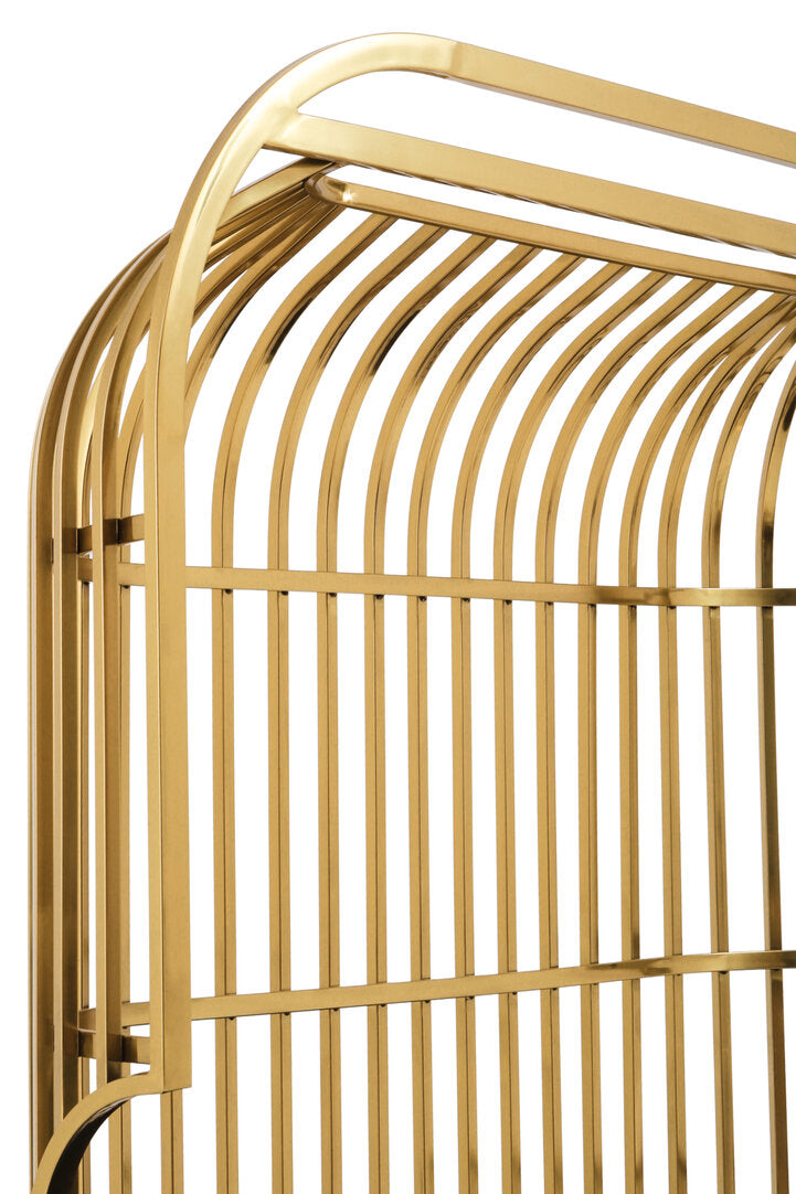 Eliza Gold Dome Cage Two Seat Sofa