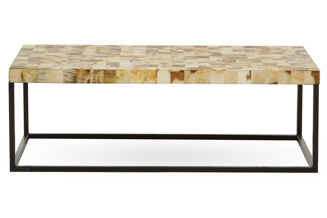 Obra Cream Mother of Pearl Rectangle Coffee Table