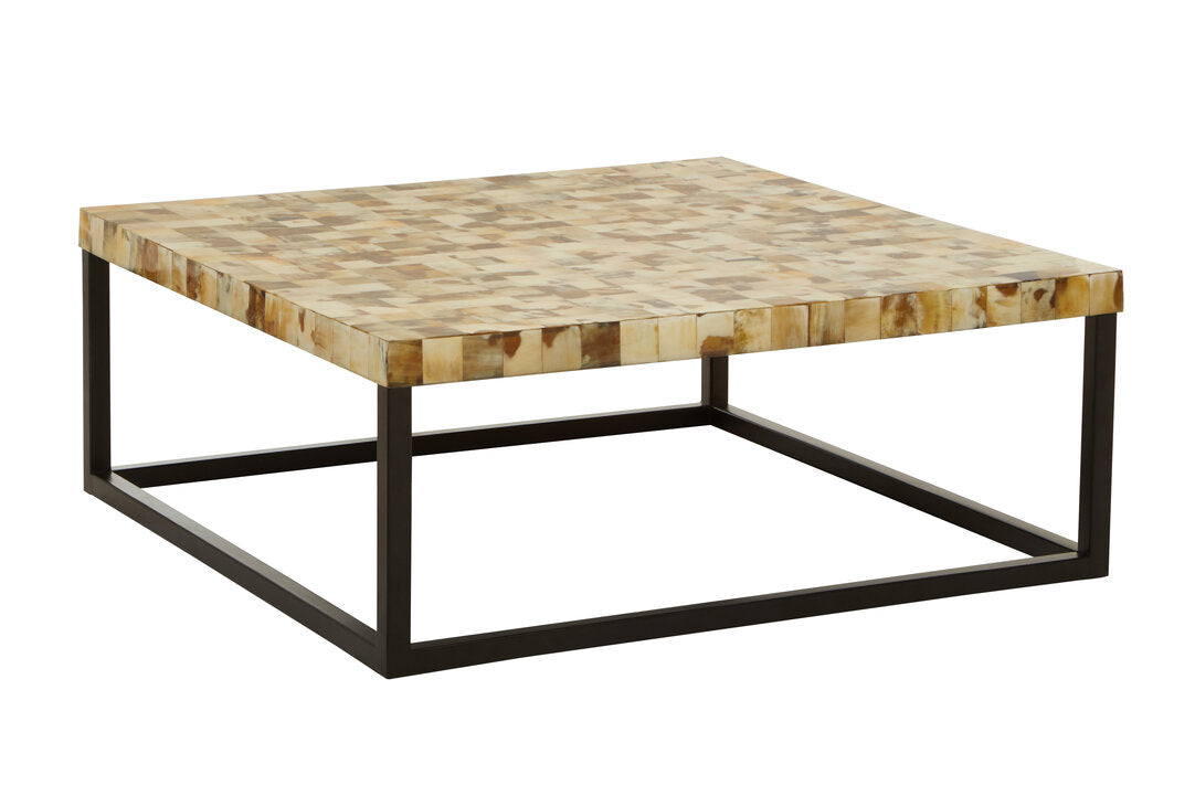 Obra Cream Mother of Pearl Square Coffee Table