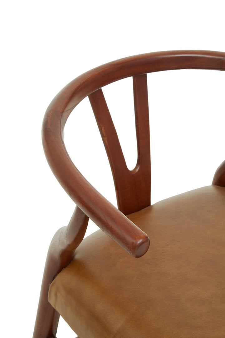 Kendari Cow Camel Leather Chair