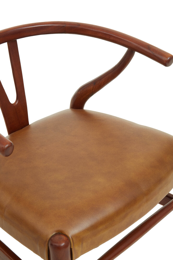 Kendari Cow Camel Leather Chair