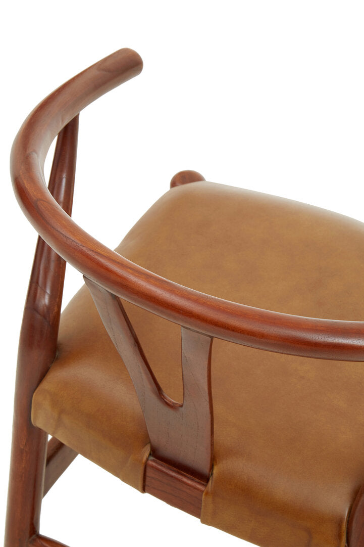 Kendari Cow Camel Leather Chair