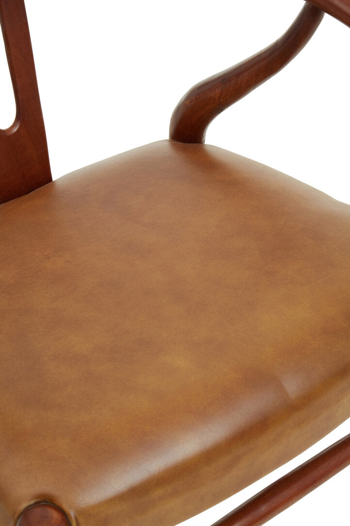 Kendari Cow Camel Leather Chair