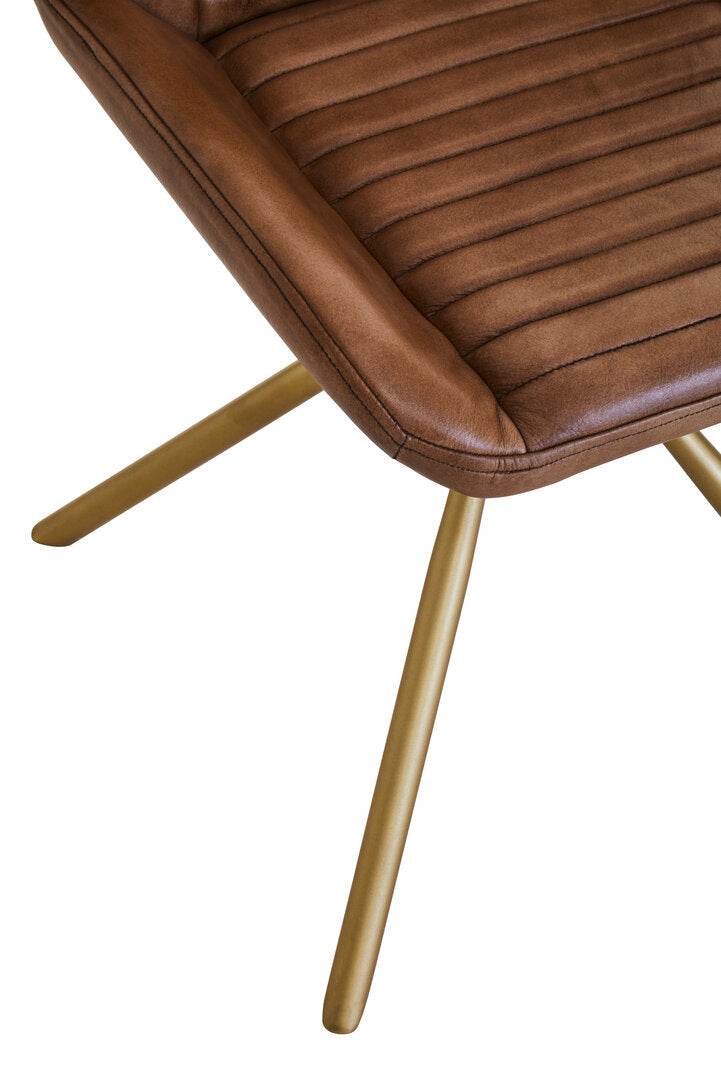 Buffalo Brown Leather Chair