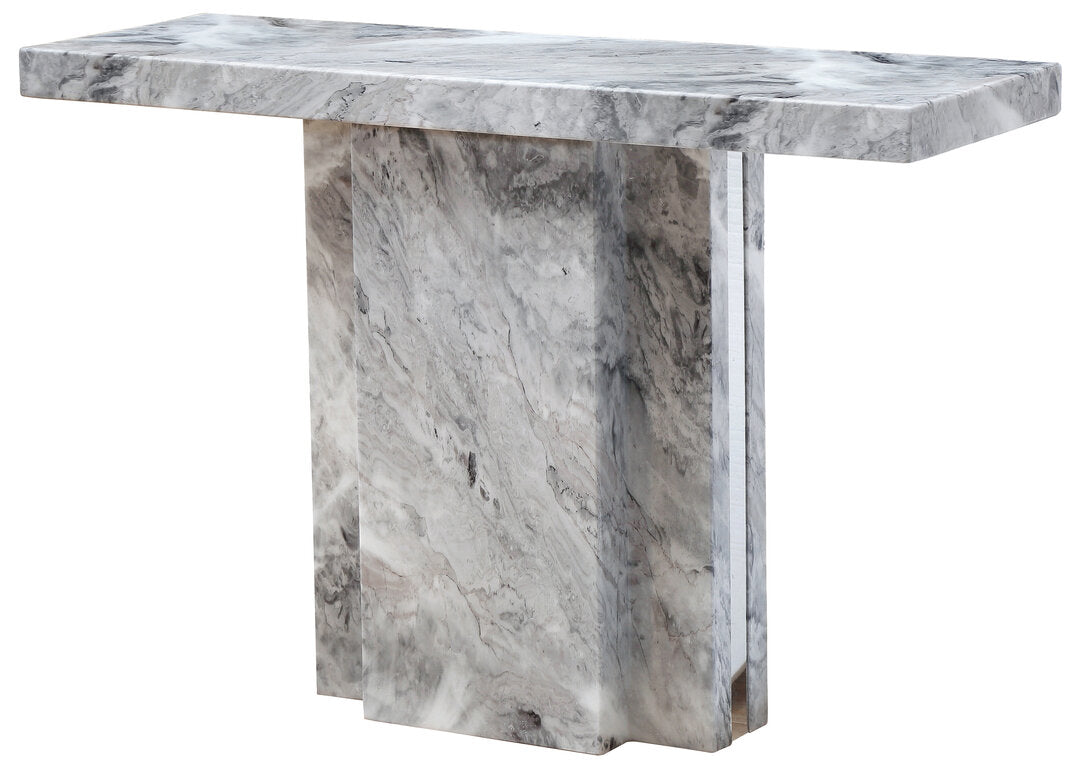 Saronno Grey Marble Console Table