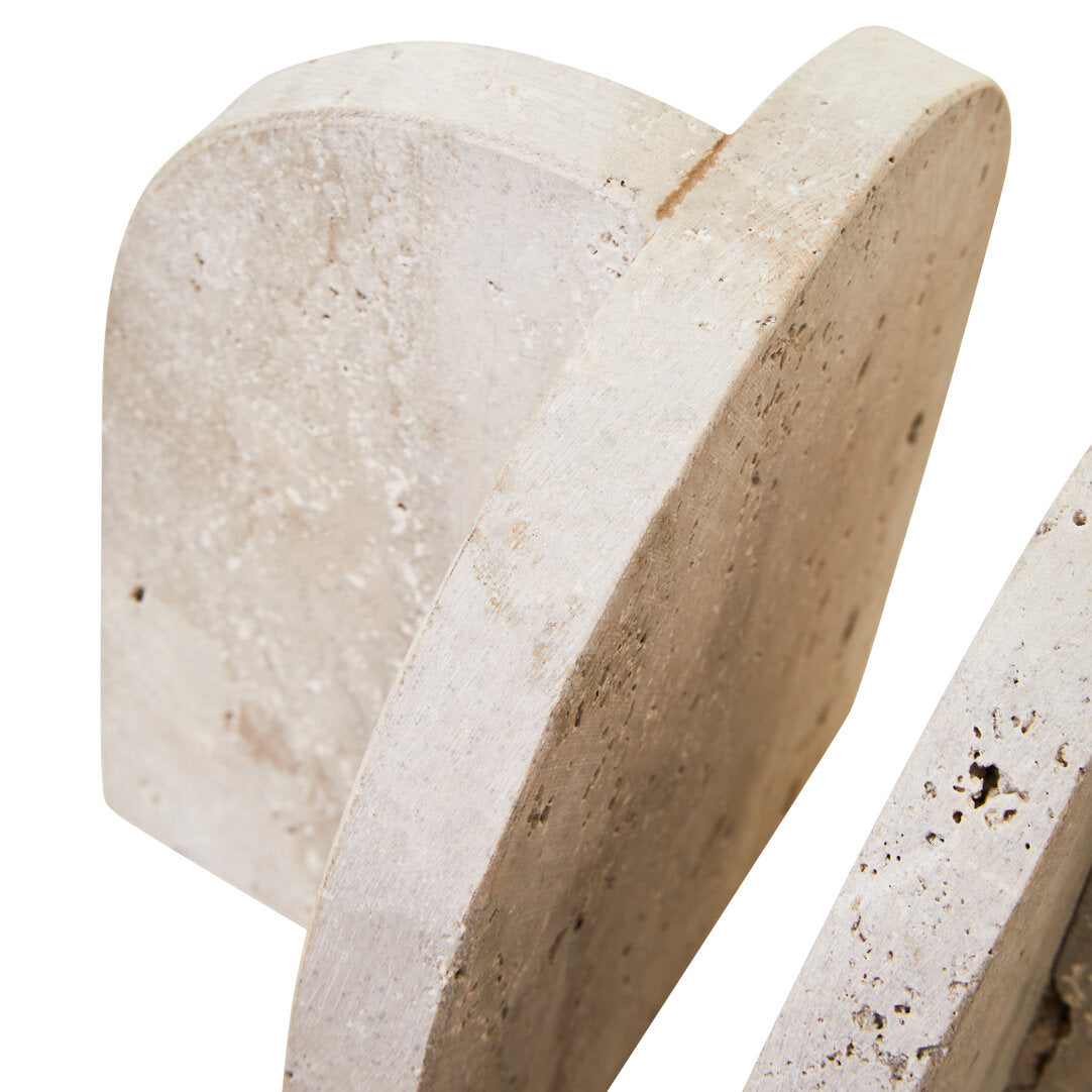Tibor Travertine Set of 2 Arched Bookends