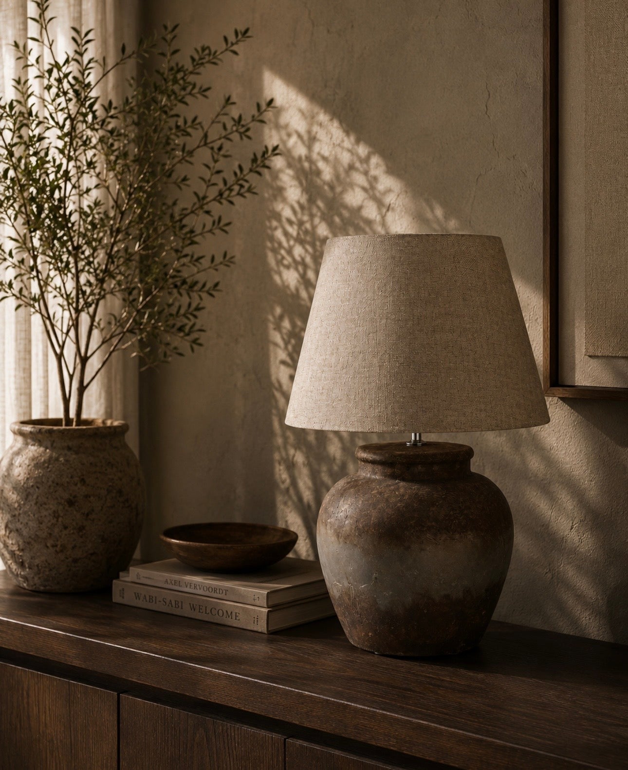 Castello Aged Stone Ceramic Desk Lamp