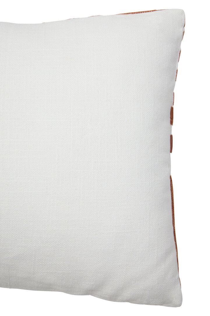 Bosie Ozella Rust And White Cushion