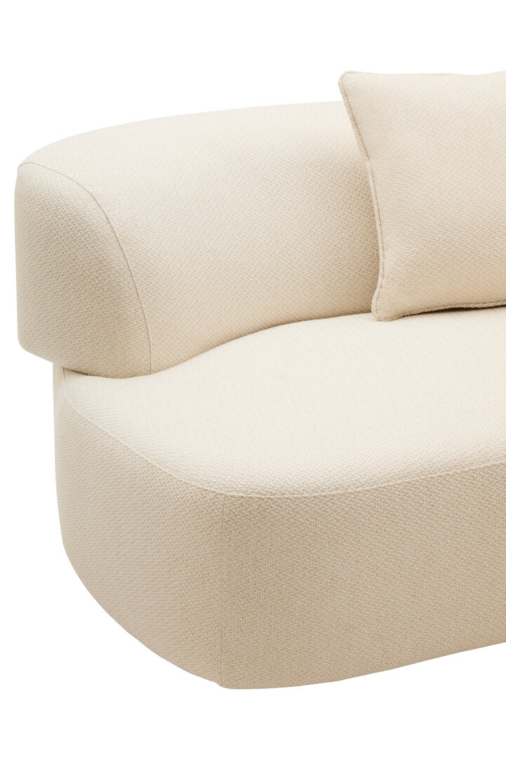 Ozzano Cream Linen 3 Seater Sofa
