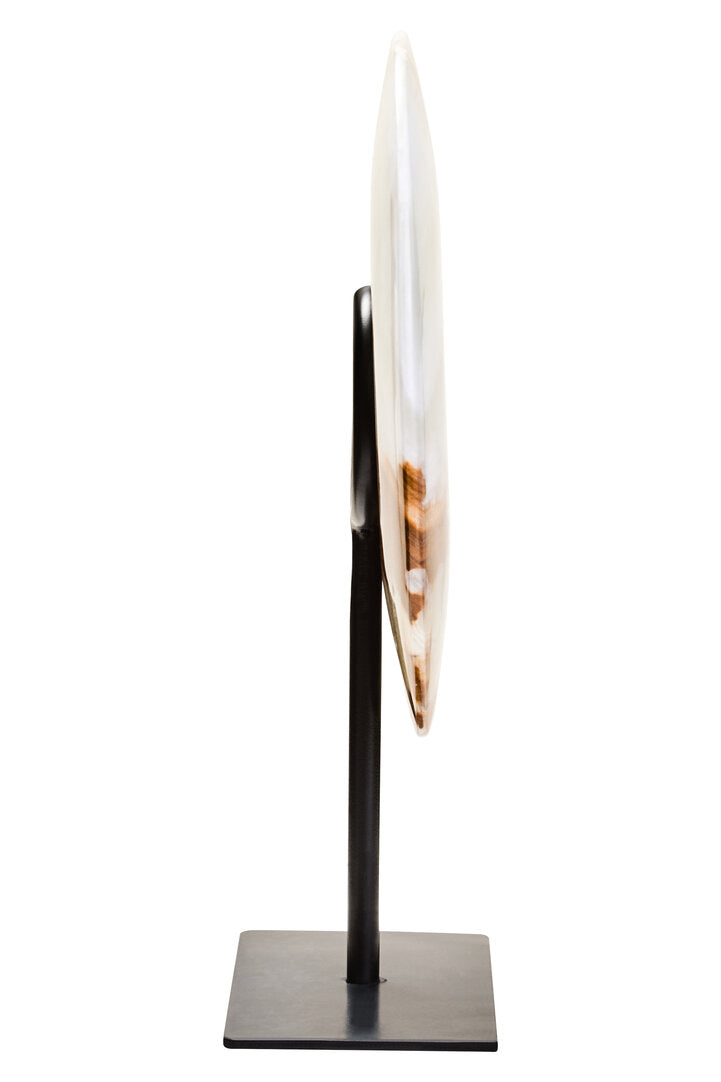 Oleena Small Round Onyx Disc Sculpture