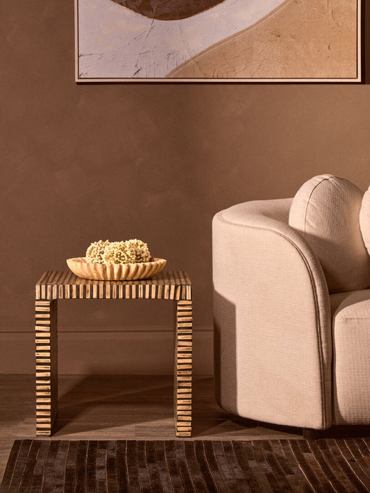 Bambusa Bamboo Inlay Side Table