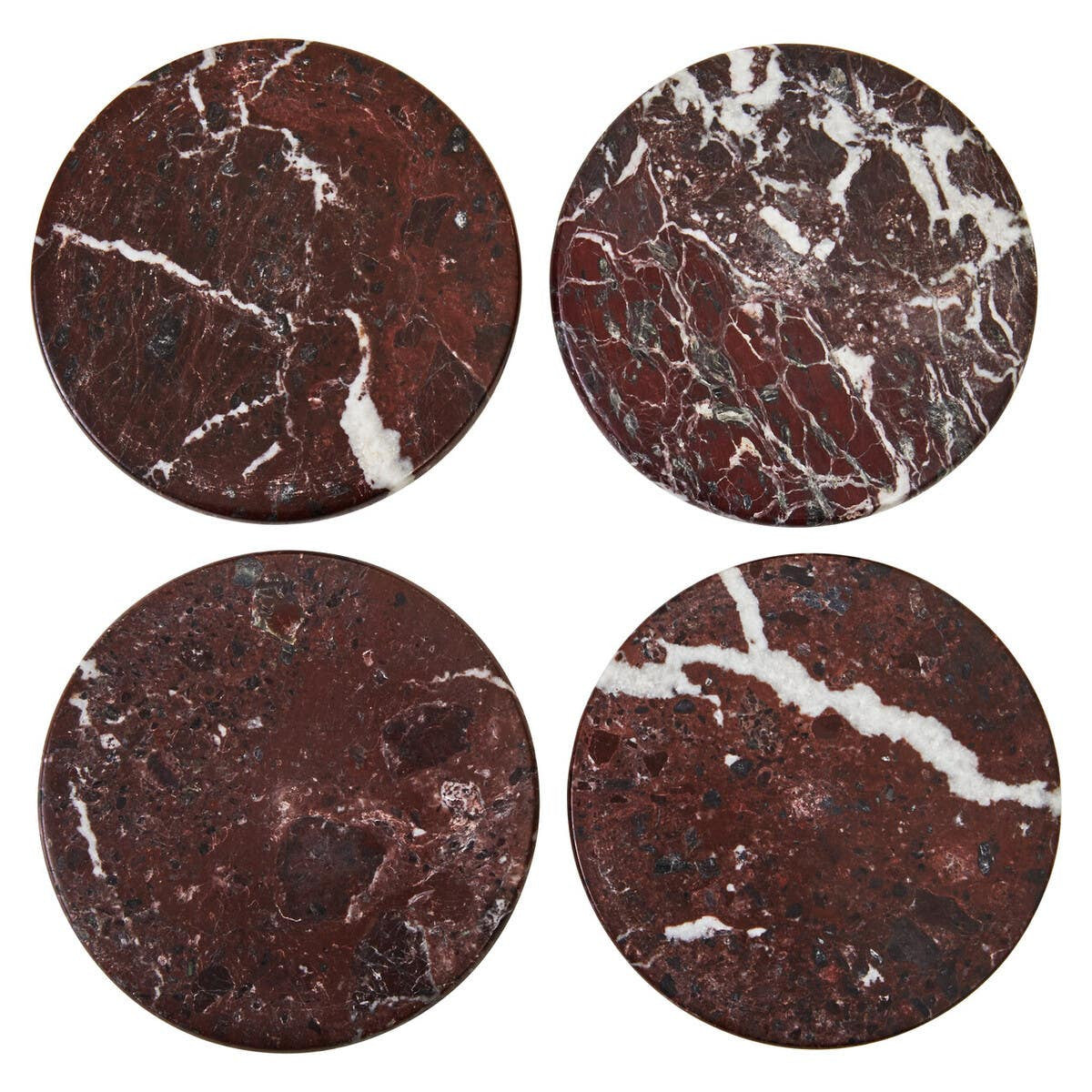 Red Marble Coasters