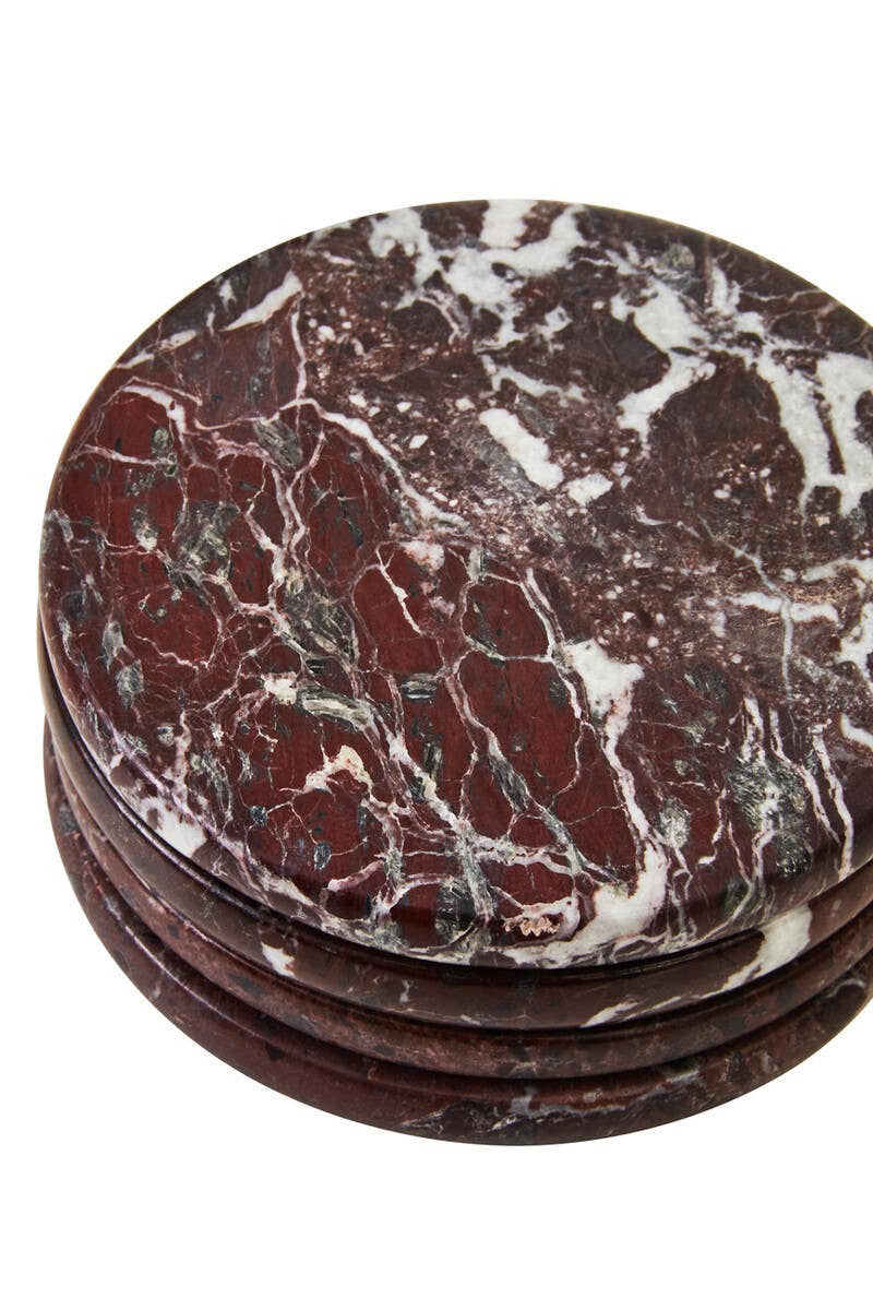 Red Marble Coasters