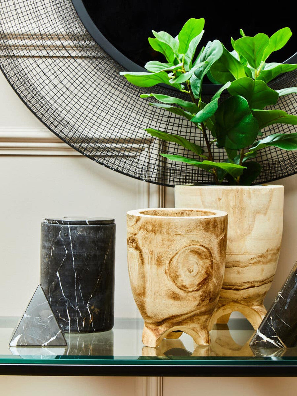 Salmo Black Marble Office Ice Bucket